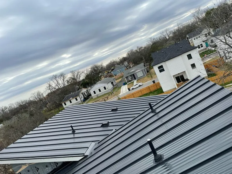 Standing seam metal roof panels with vents for Skylight Repair in South Abington